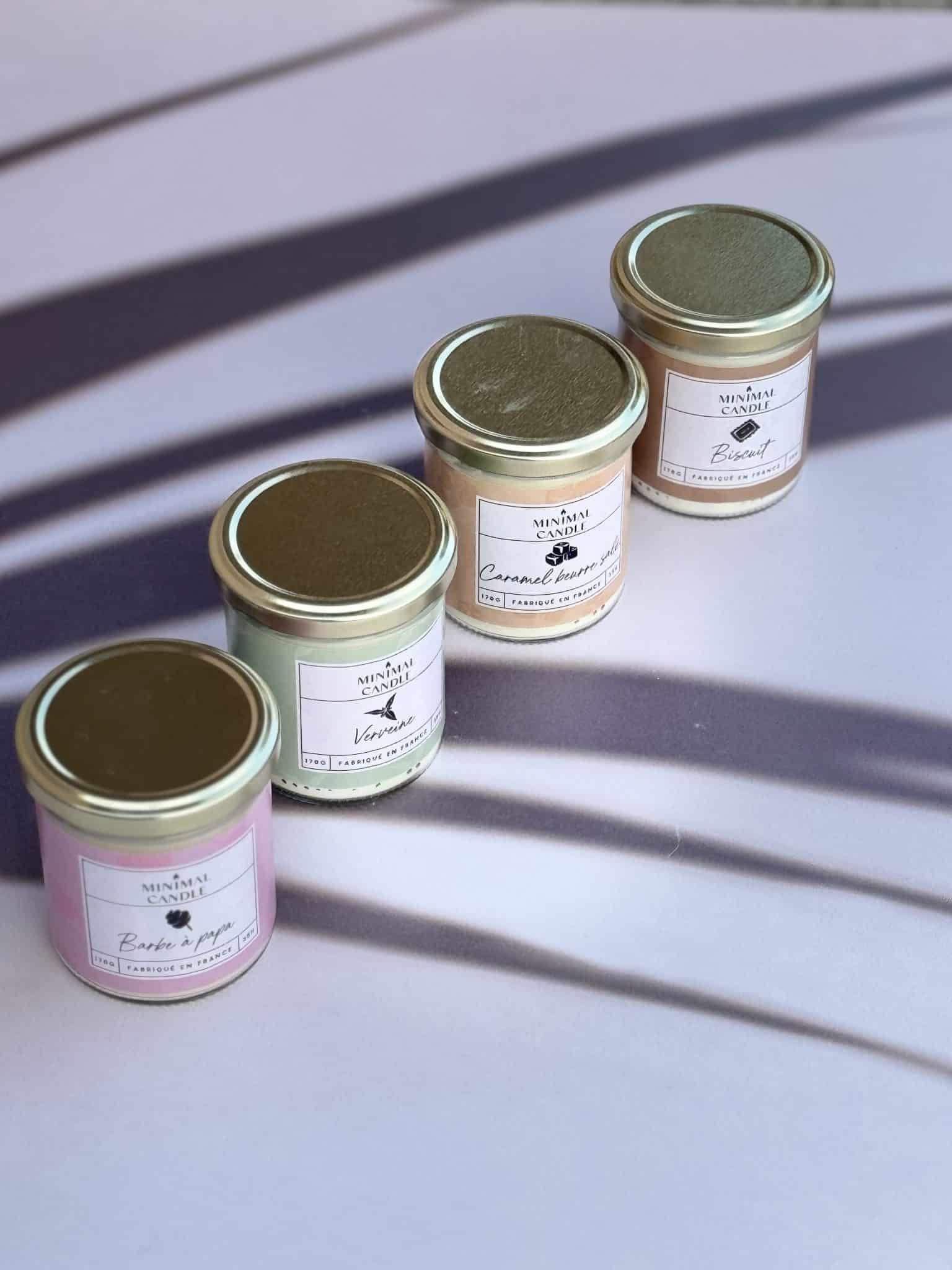 Bougie en verre Français