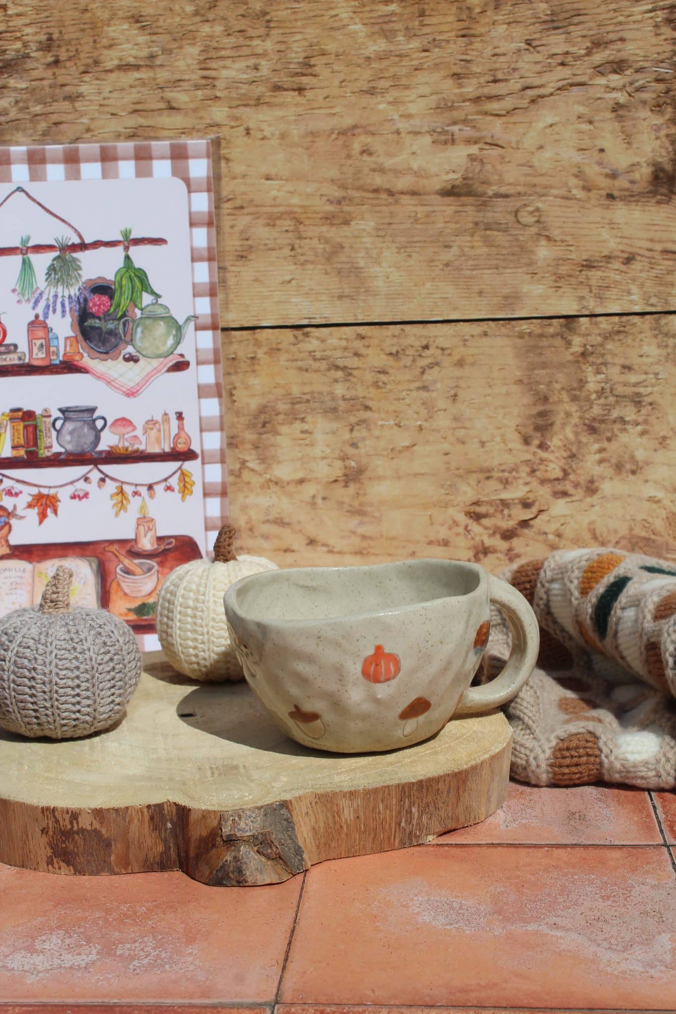 Tasse unique automne 2 versions