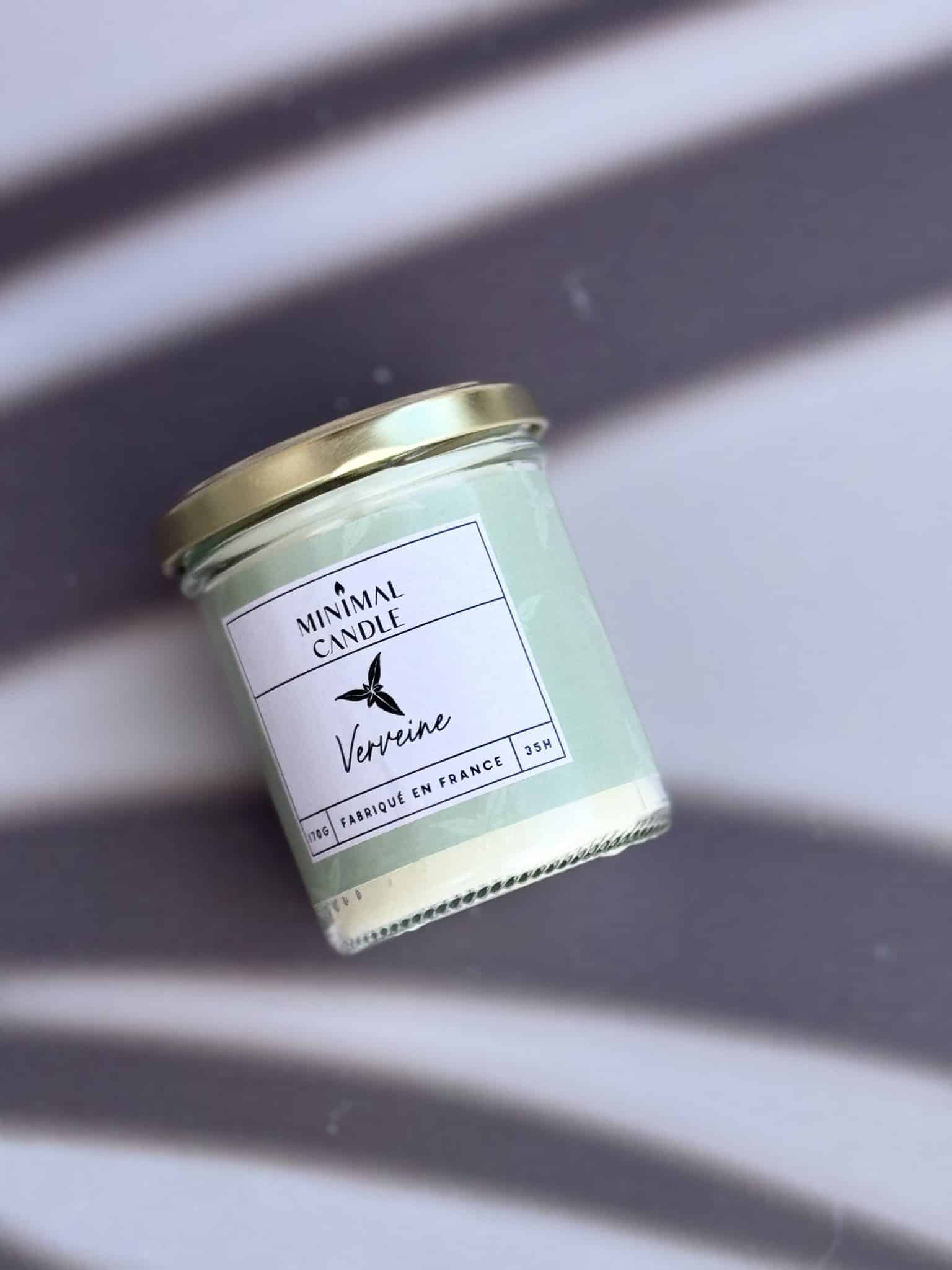 Bougie en verre Français