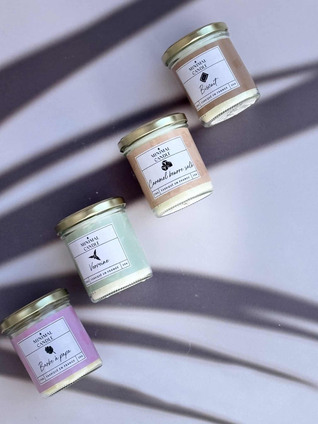 Bougie en verre Français