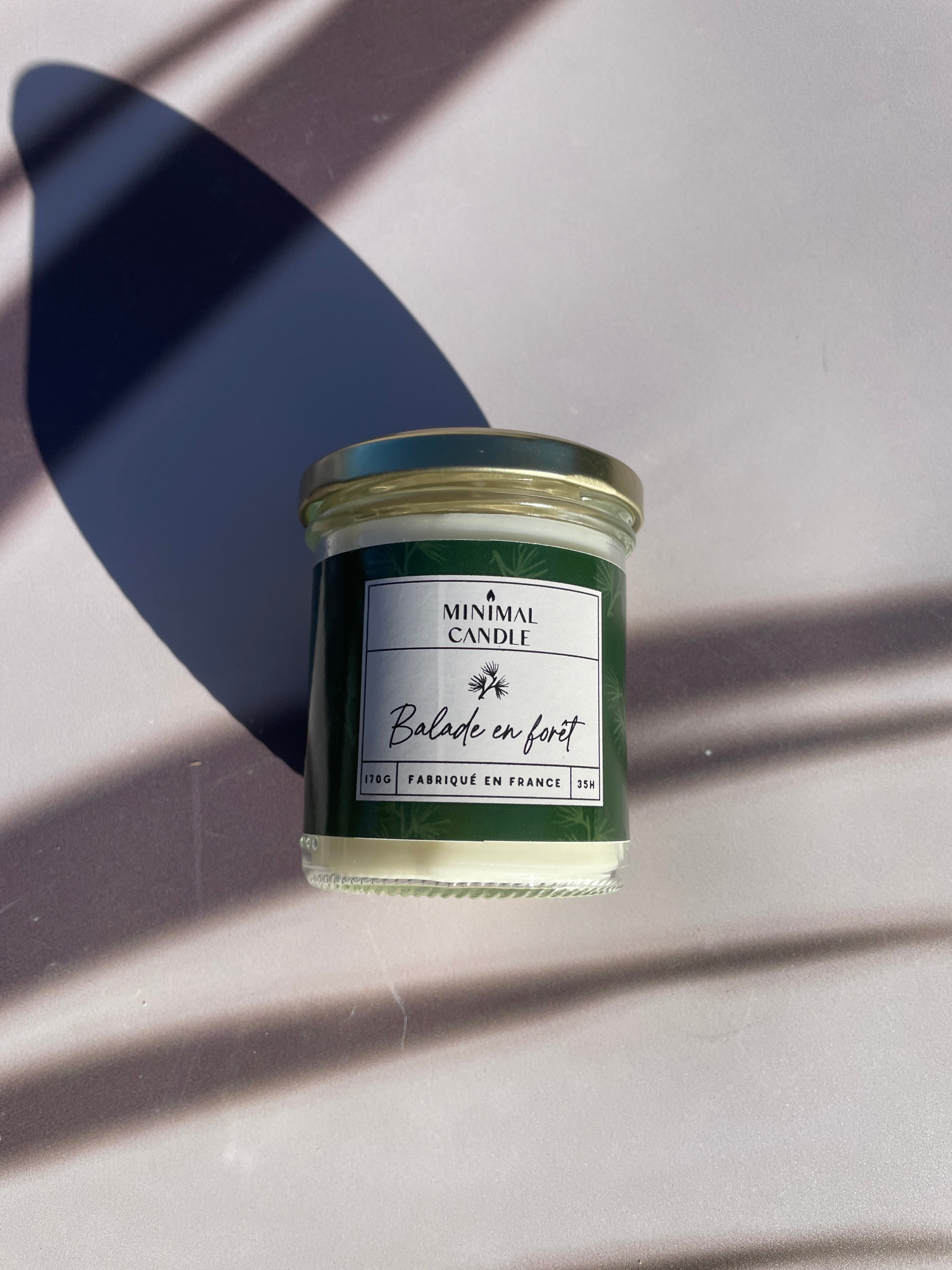 Bougie en verre Français