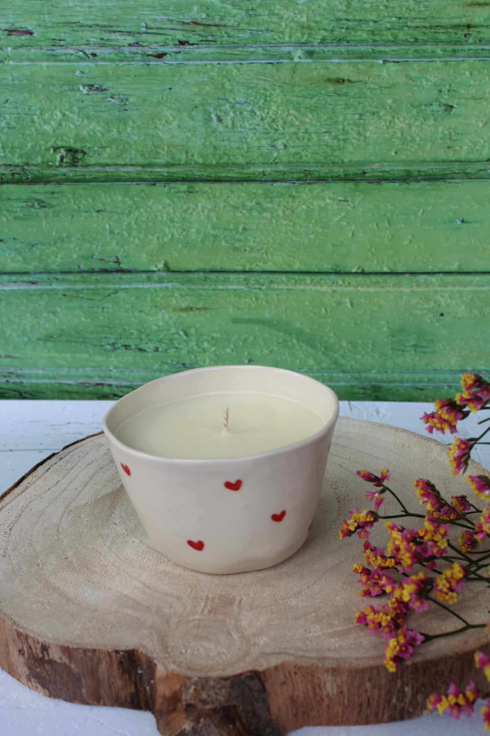 L'indispensable coeur rouge bougie