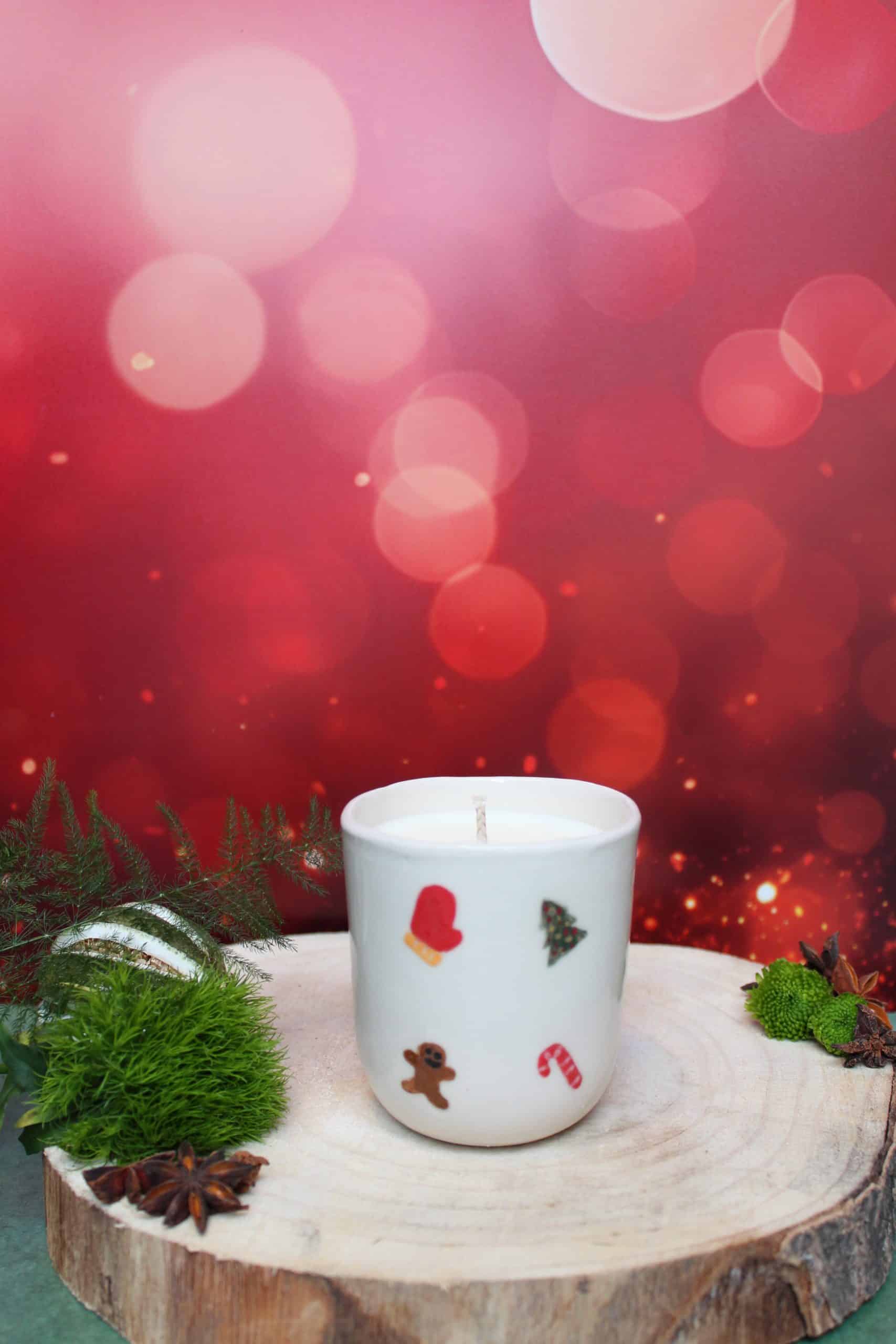 Bougie unique pour Noel