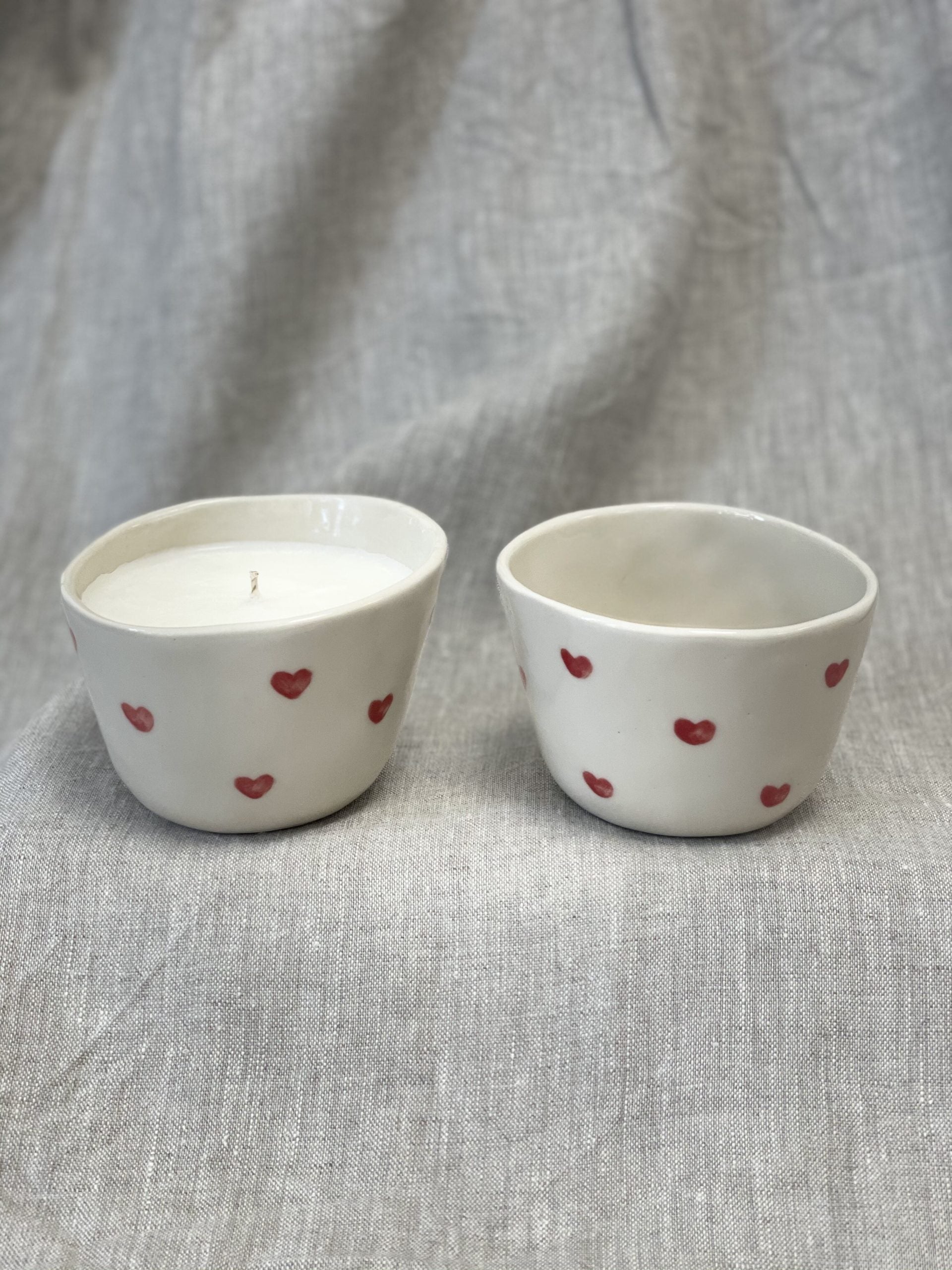 L'indispensable coeur rouge bougie